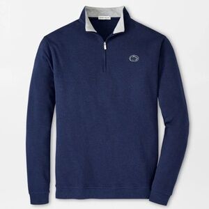 Penn State Peter Millar Blue Quarter-Zip Pullover